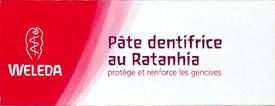 Dentifrice RATANHIA 75 ml